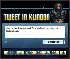Tweet in Klingon