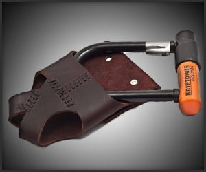 Leather Bike Lock Holster