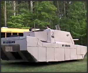 Cardboard Abrams A1 Tank