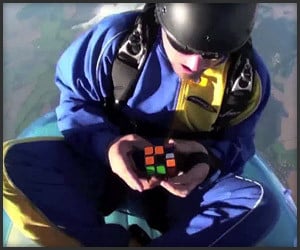 Rubik’s Cube Skydiving