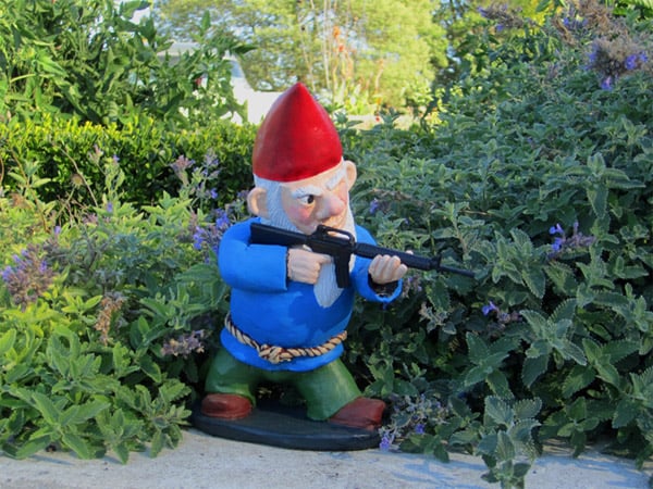 combat garden gnomes