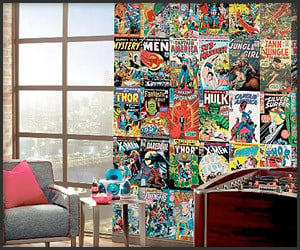 Marvel Comic Book Mural
