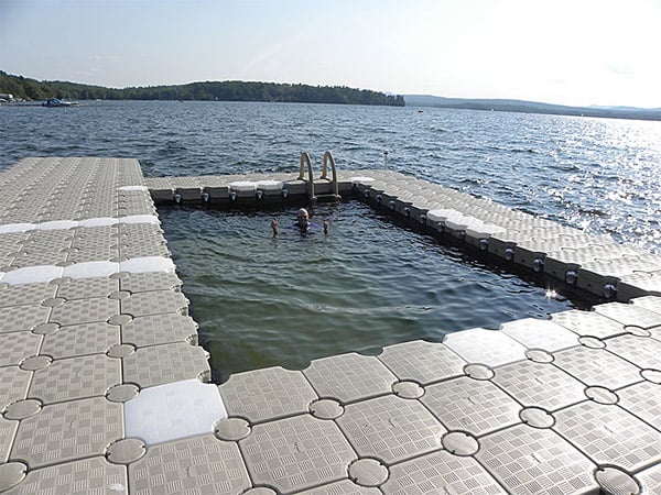 modular system to replace wooden docks, these floating blocks can be 