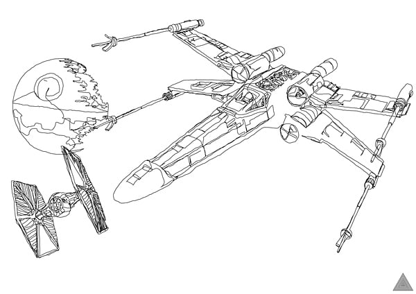 x wing starfighter coloring pages - photo #20