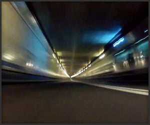Speeding through Lincoln Tunnel