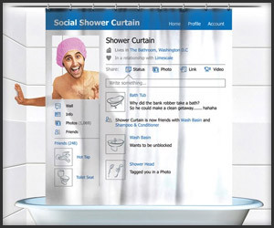 Social Shower Curtain