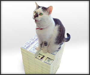 Stack of Cash Ottoman