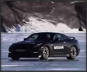 GT-R Ice Driving