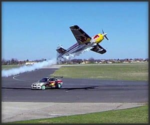 Car vs. Plane Drift Battle