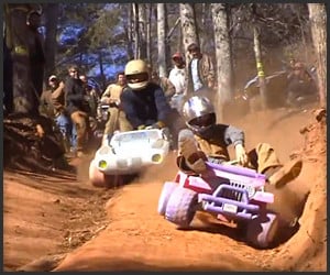 Extreme Barbie Jeep Racing