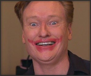 Conan Tries to Sell Makeup