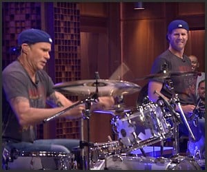Will Ferrell & Chad Smith Drum-off