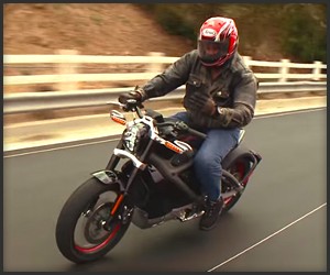 Leno Rides the Harley LiveWire