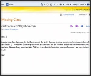 How Not to Email Your Professor