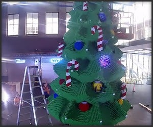Massive LEGO Christmas Tree