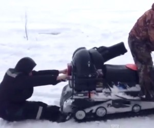 Dumb Guy, Hungry Snowmobile