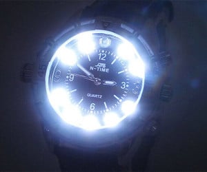 LED Flashlight Watch