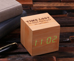 Engraved Digital Alarm Clock
