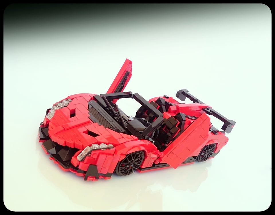 LEGO Lambo Veneno Roadster - The Awesomer