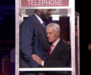 Phone Booth: Shaq vs. Jackman