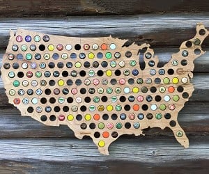 Giveaway: Beer Cap Maps