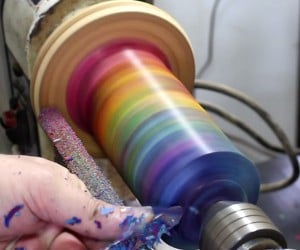 Making a Vase from Crayons