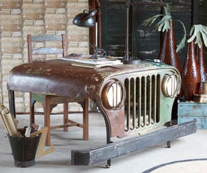 Reclaimed Jeep Office Desk