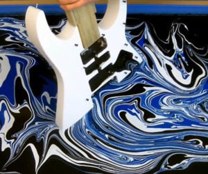 Swirl Painting Guitars