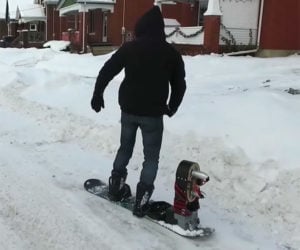 Jet-powered Snowboard
