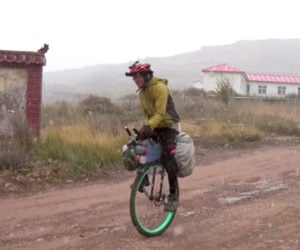 Unicycling Across China