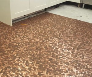 Using Pennies as Floor Tiles