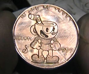 Making a Cuphead Penny