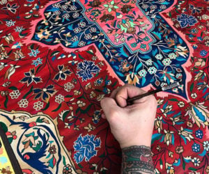Hand-painted Persian Carpets