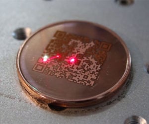 Laser Etching a Bitcoin