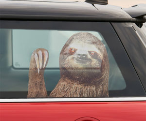 Sloth Car Window Decal