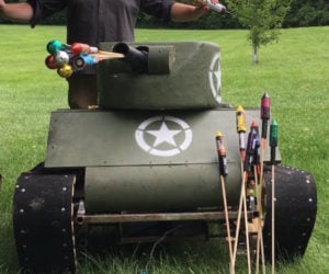 DIY Mini Tank with Fireworks