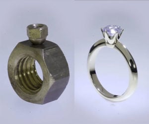 Making a Hex Nut Diamond Ring