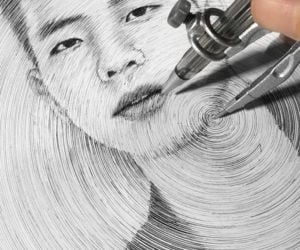 Drawing Portraits with a Compass