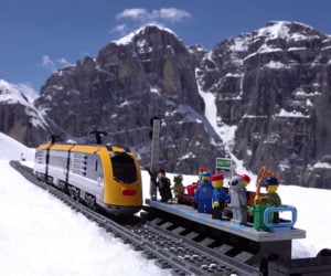 LEGO Train in the Mountains