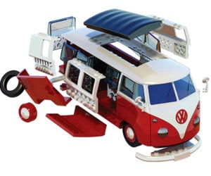 Airfix VW Camper Van Model