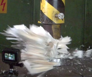 Hydraulic Press Paper Explosions