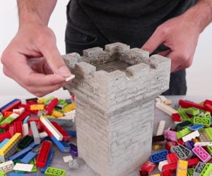 LEGO Concrete Casting