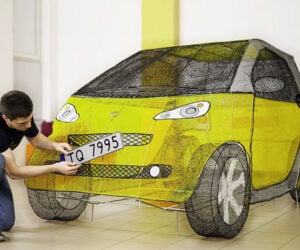 3D Drawing a Life-size Smart Car