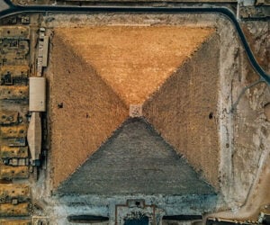 Giza Pyramid Drone Photography