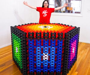 World’s Largest Hexagonal Domino Structure