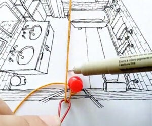 Elastic Band Perspective Drawing