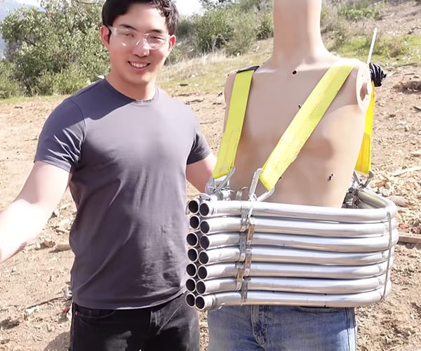 Testing a Bulletproof Pipe Vest