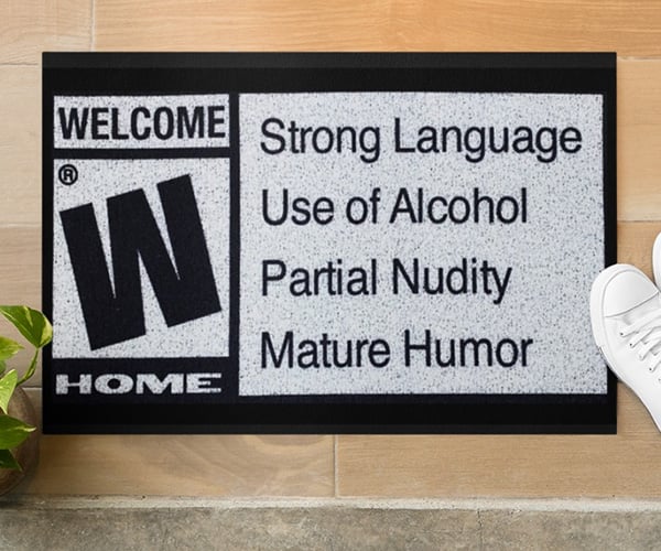Rated “W” for Welcome Doormat