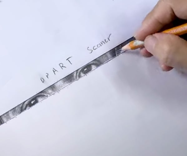 Drawing Like a Flatbed Scanner