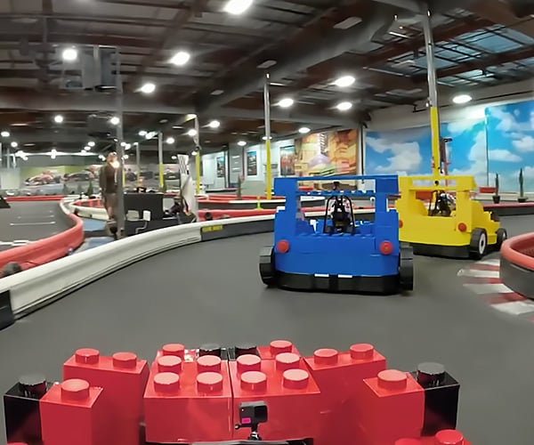 Racing Life-Size LEGO Go-Karts